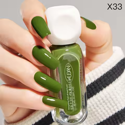 Esmalte de uñas despegable a base de agua, colorido, sin necesidad de lámpara, arte de uñas con purpurina roja y rosa, todo para manicura, barniz para uñas, 10ml
