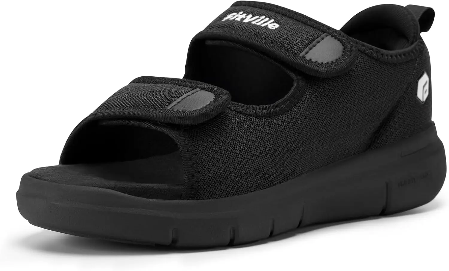 FitVille Men's Adjustable Wide Width Diabetic Sandals, Orthopedic Comfort Sandals with Arch Support for Swollen Feet & Foot Neuropathy