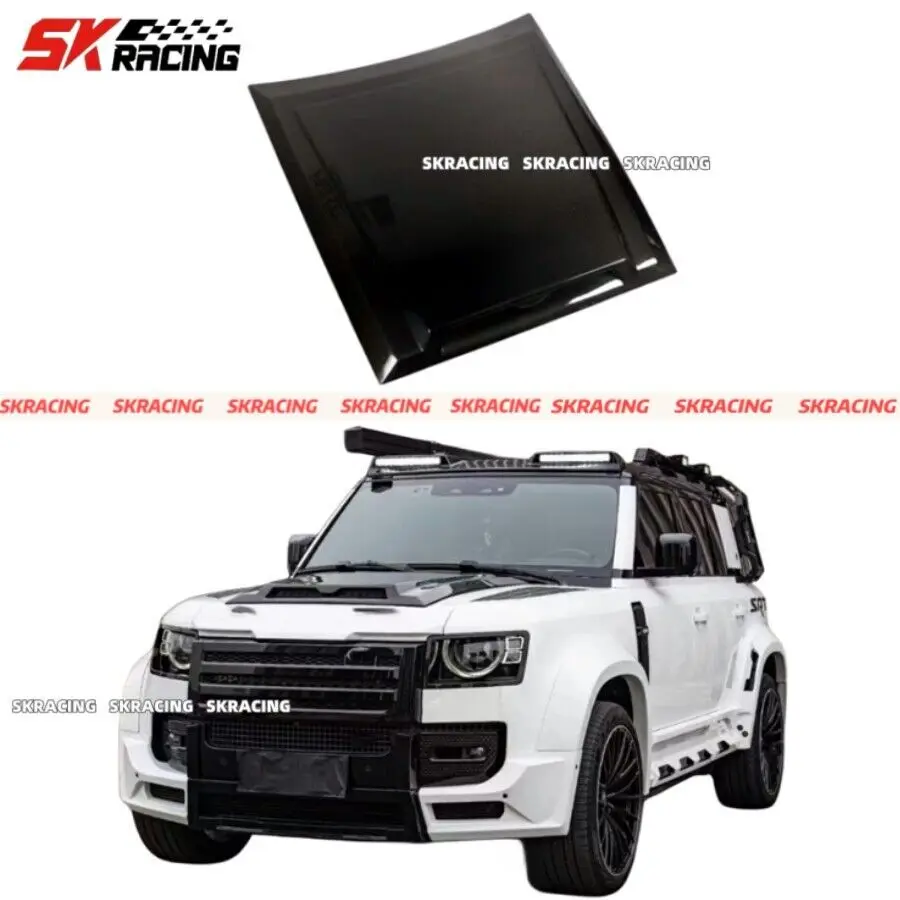 

Real Carbon Fiber Front Hood Panels Enginne Cover For Land Rover Defender 2020-2024 Body Kits