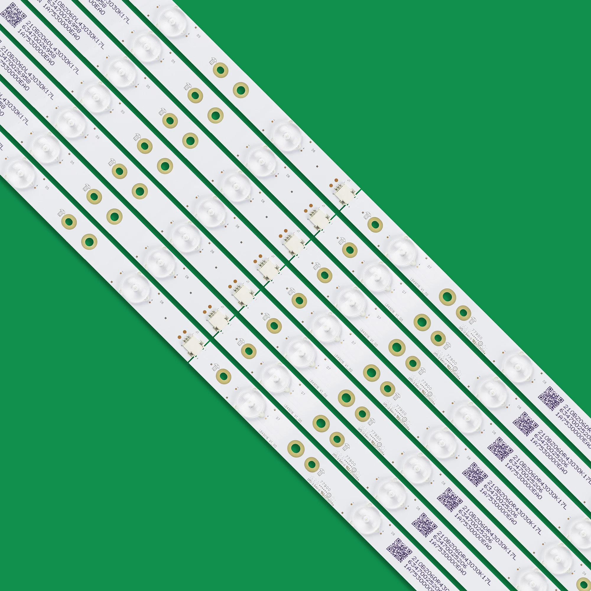 Striscia di retroilluminazione a LED 6+6 led per Philips 49" 49PUS6401 49PUS6501 49PUH6101 49PUS6561/12 49PUS6101/12 GJ-2K16-490-D712-P5-L R