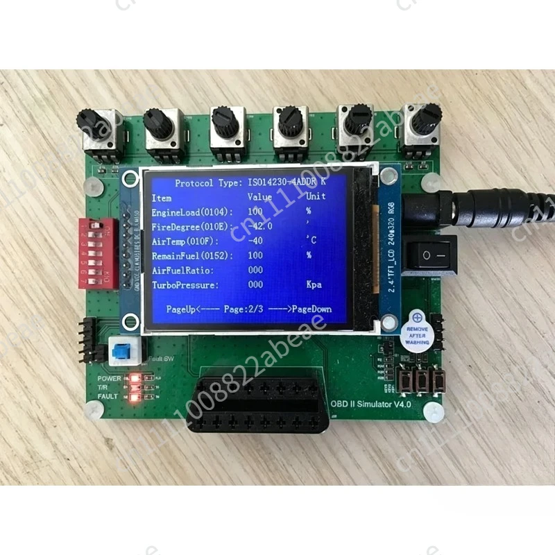 Vehicle OBD Simulator ECU J1939 Simulator ELM327 Testing and Development