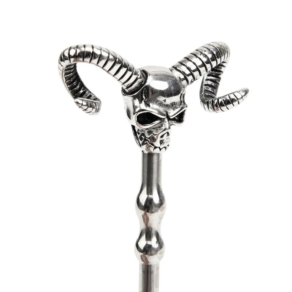 Metallo Hollow Skull Design Penis Plug Inserimento Dilatatore uretrale Stimolatore Dispositivo di masturbazione maschile Giocattoli del sesso Suono