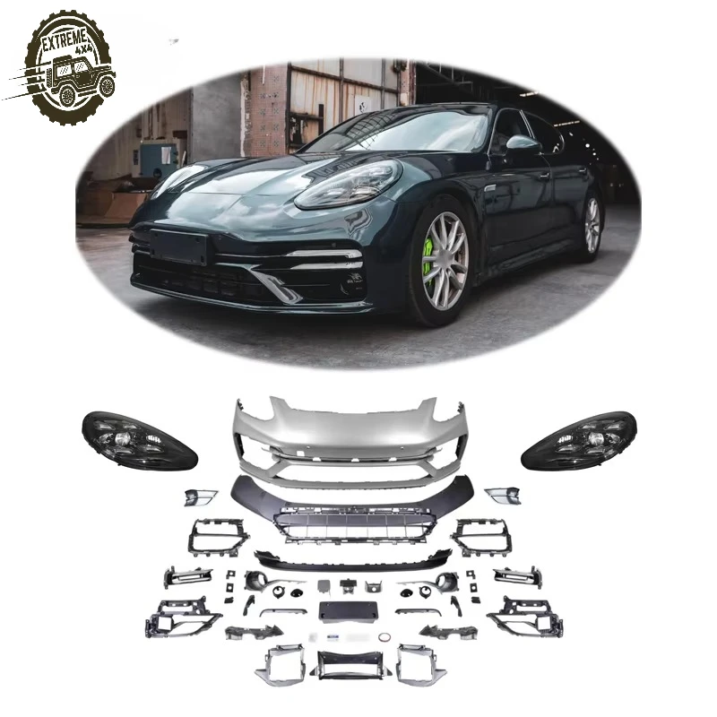 

Модифицированный бампер [1979] для Porsche Panamera 970 (2009-2016) 970.1 970.2, комплект для обновления кузова до стиля 971 Turbo