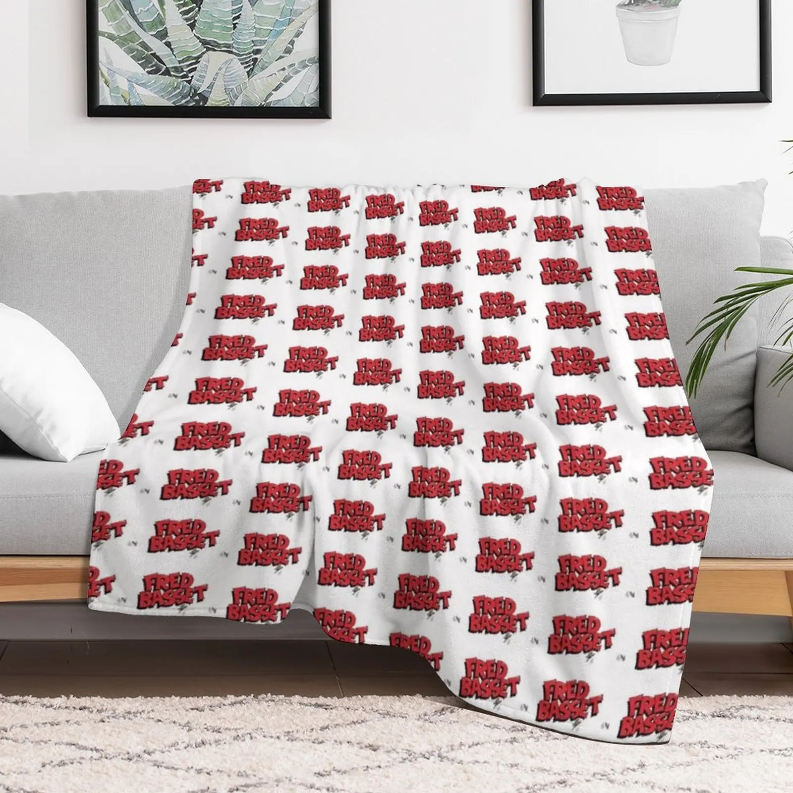 anjing fred 3 Throw Blanket