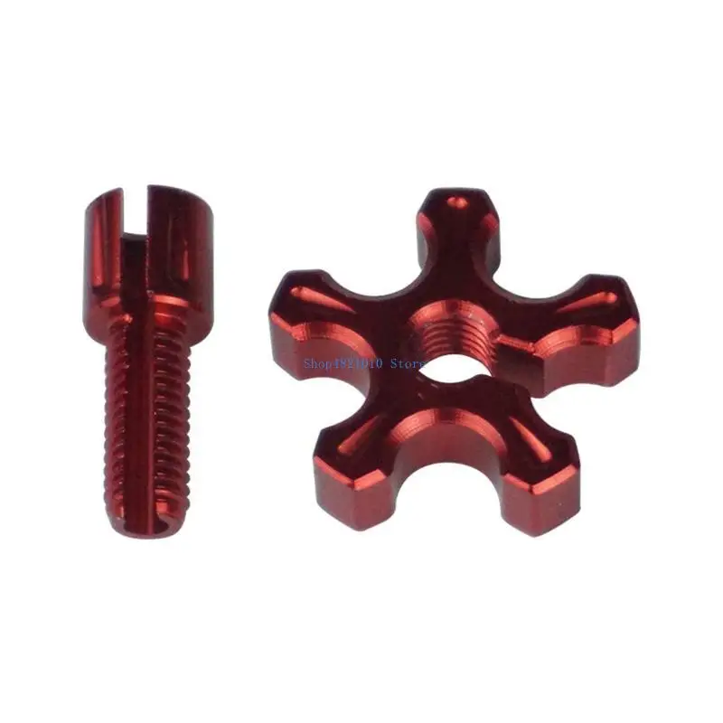 

T3LF Aluminum Motorcycle Clutch Cable Wire Adjuster Fixed Screws for AR125LC EN500 ER6-F ER6-N GPX250 GPX600