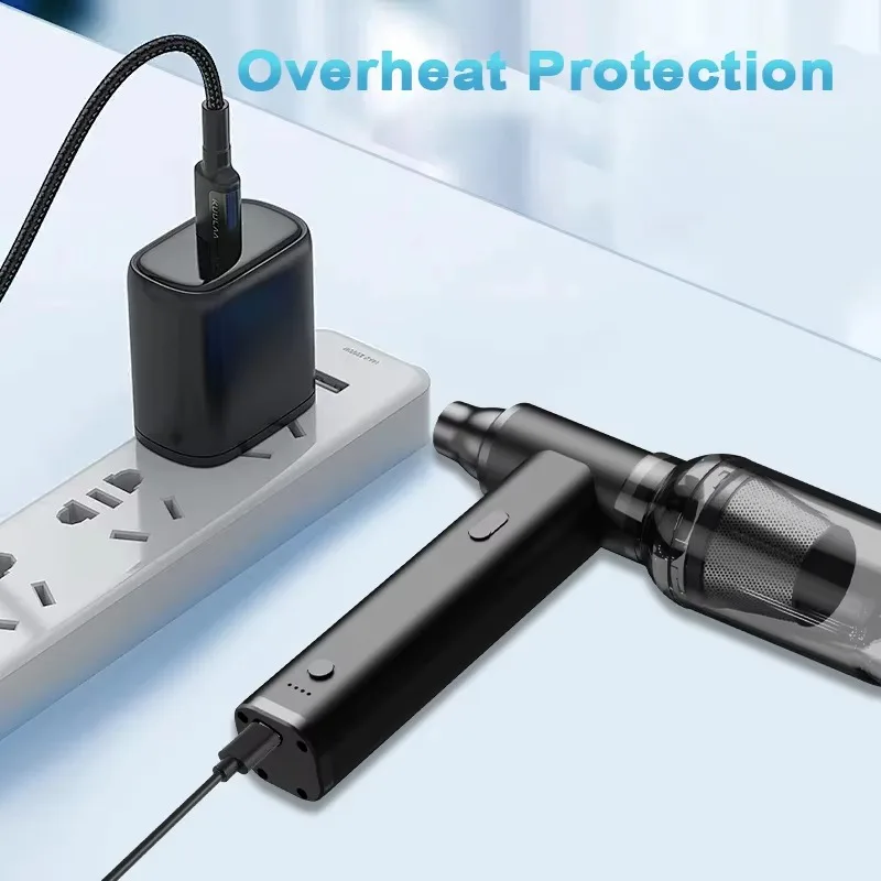 Mini-Handstaubsauger, bürstenloser Motor, Auto- und Heimstaubsauger, beutellos und Handinstallation