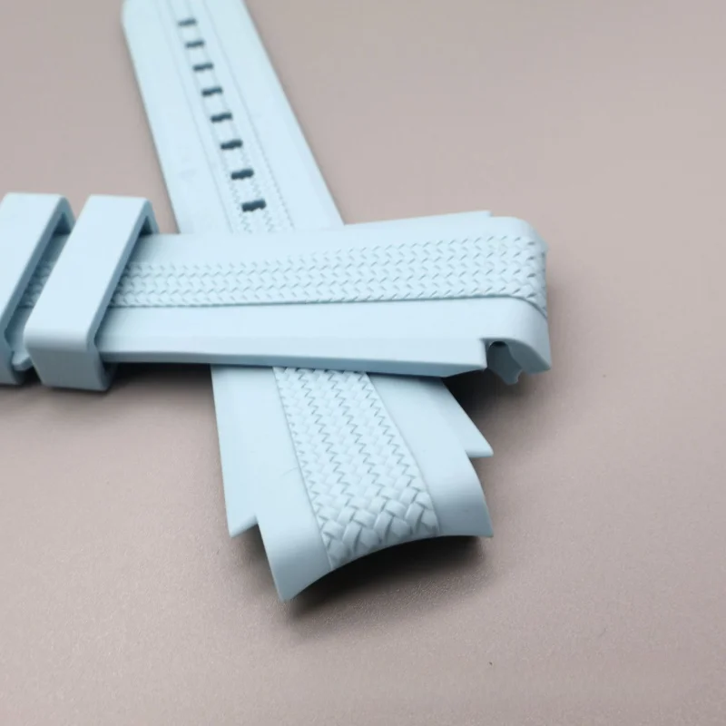 DedicatedOMEGASwatch Cinturino per orologio congiunto Planet Series Orologio in tessuto Cinturino in silicone liquido20mm