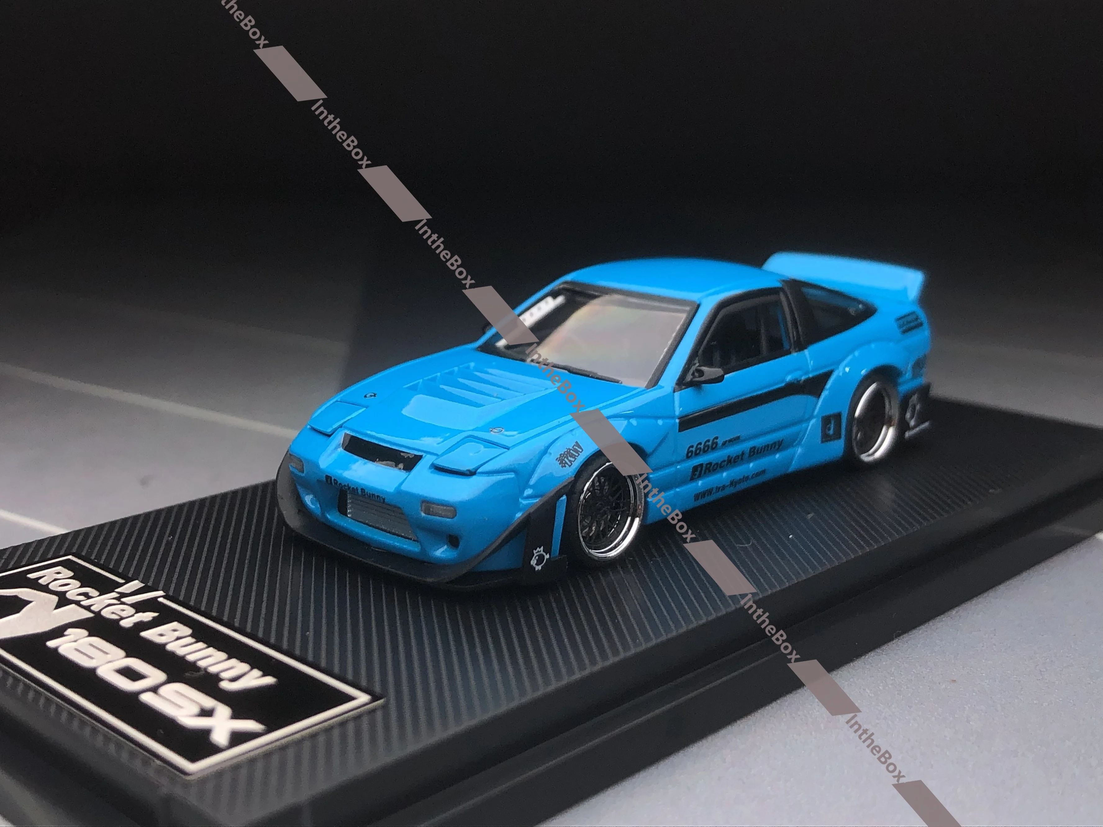 MicroTrubo MT 1/64 180SX Rocket Bunny JDM Frosted Blue Diecast Model Car Collection Limited Edition Hobby Toys