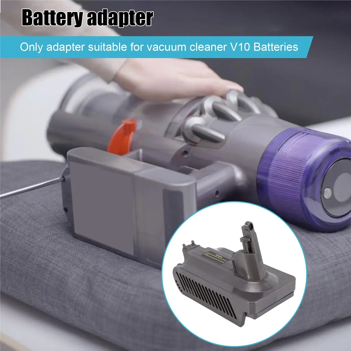 

Адаптер для аккумулятора Makita 18V Li-Ion для преобразования в аккумулятор Dyson V10 для пылесоса MT18V10