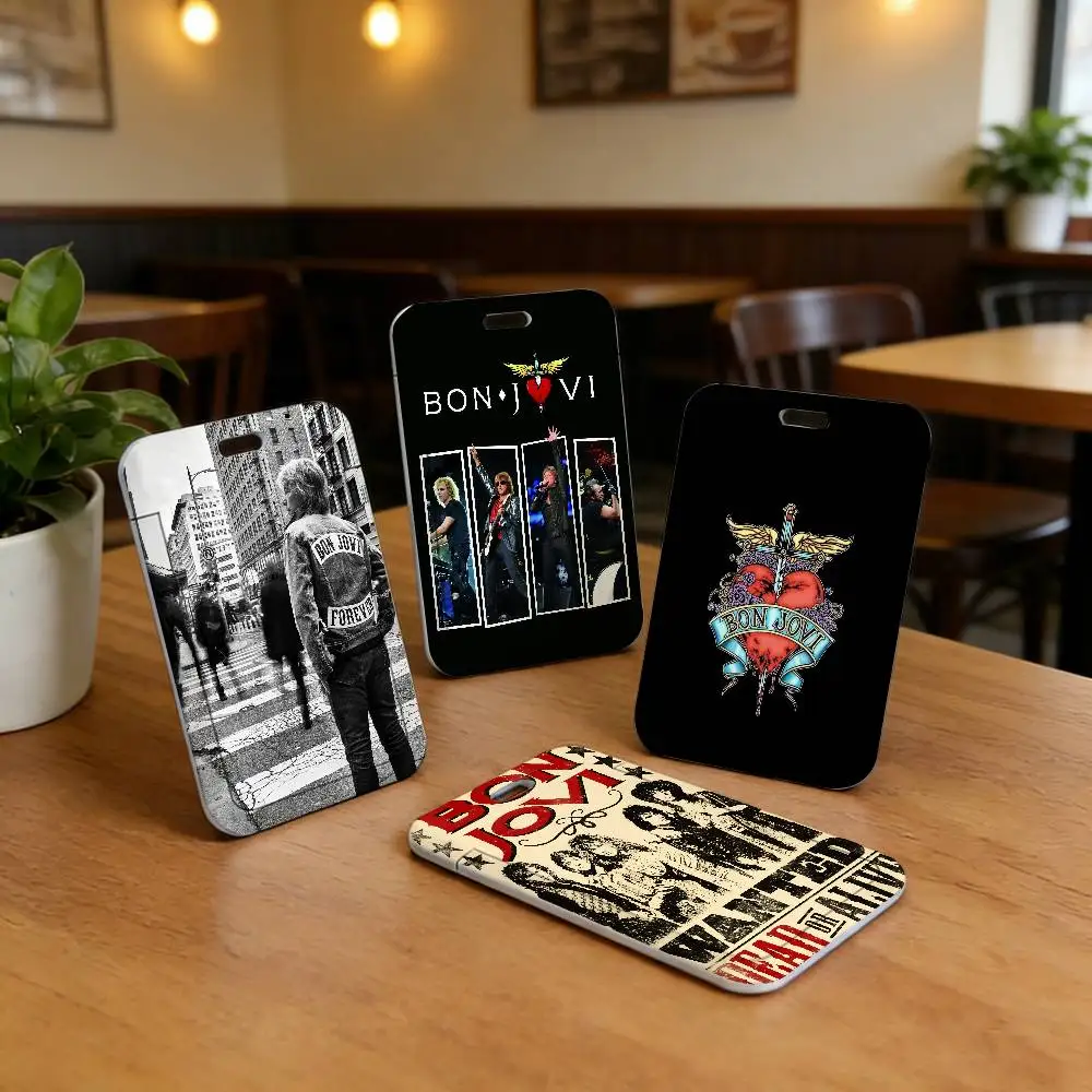 

COOL BAND B-Bon Jovi Портативный шейный ремешок с держателем для карт, подходит для фотокарточек и проездных билетов, легкий держатель для карт