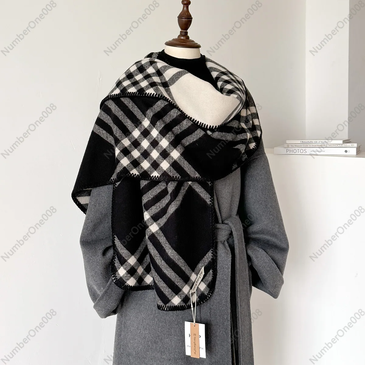 

Plaid cashmere shawl luxury plaid acrylic warm cashmere scarf cashmere men