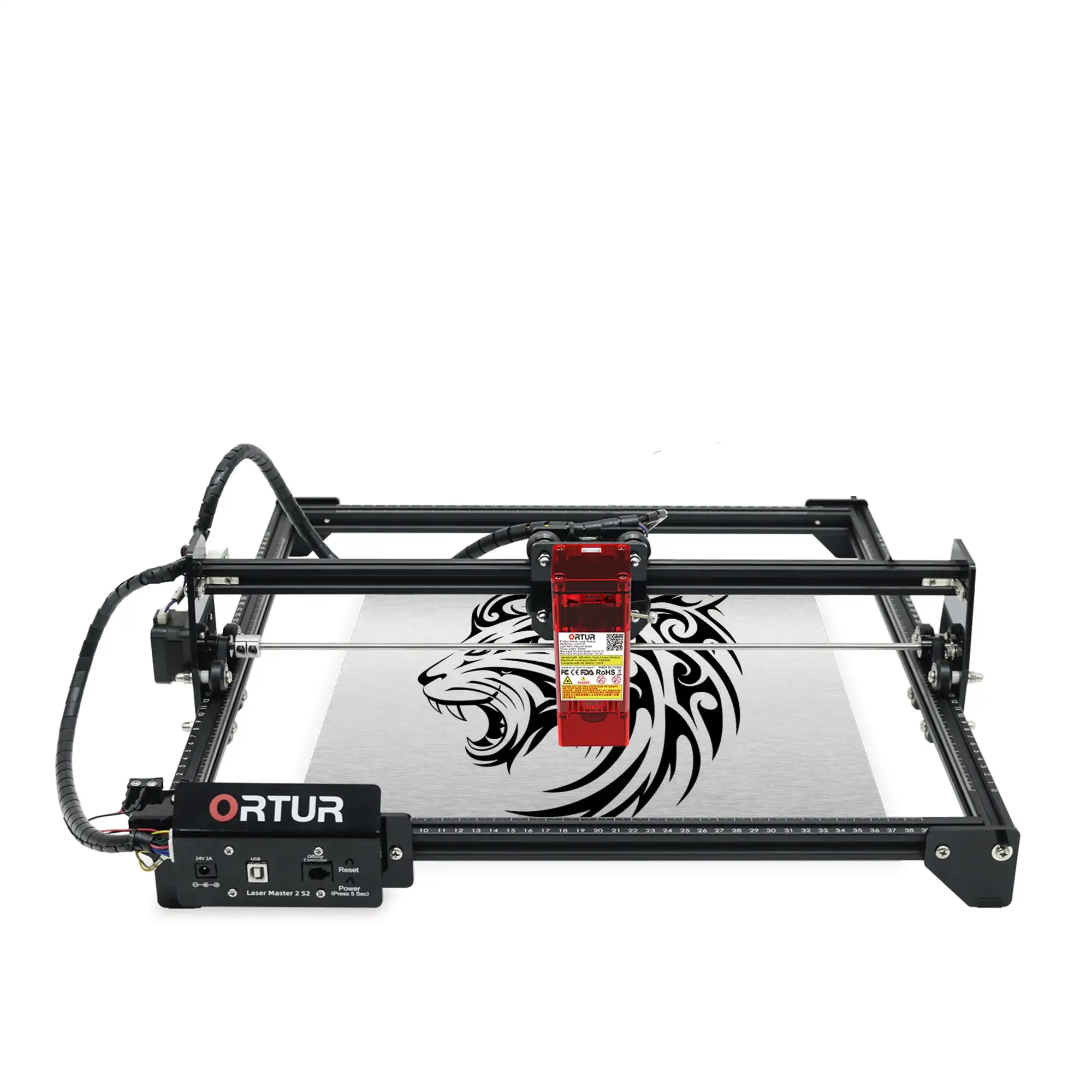 Ortur Lm2 S2 Laser Engraving & Cutting Machine 5,000Mm/min Engraving Speed 32-Bit Motherboard Can Engrave On Paper, Bamboo, Wood