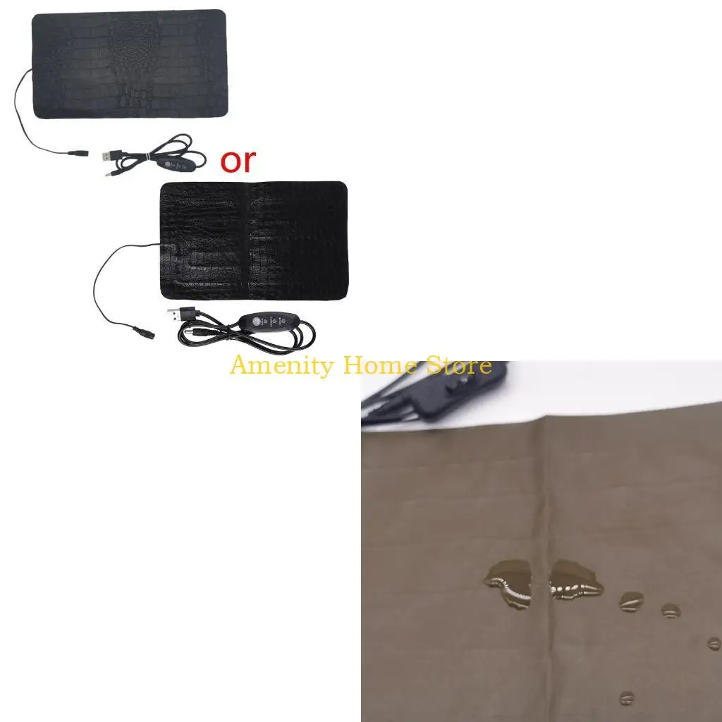 F26C Pet Heating Pad for Cats Dog Electric Heating Mat with 3 Level Temp Adjustment