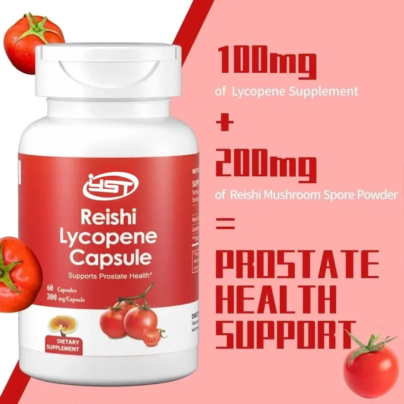 

Lycopene Supplement Extract Capsules Containing Ganoderma Lucidum and Mushrooms for Cellular Macular Support 60 Capsules