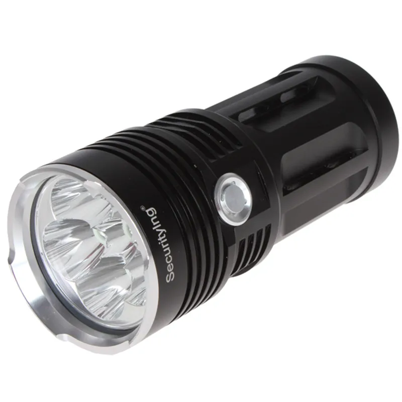 Linterna portátil ultrabrillante impermeable, 3600LM, lámpara de 3 modos, luz LED, soporte de batería recargable 18650