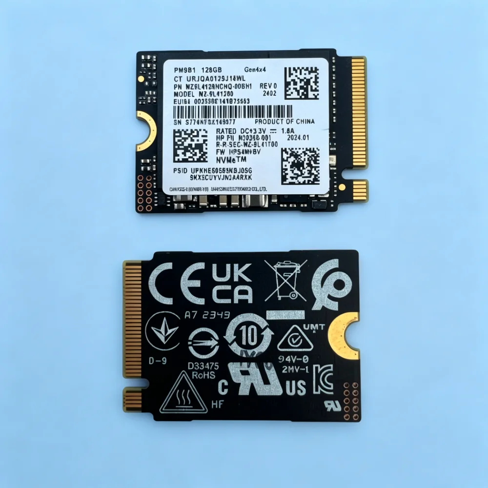 SAMSUNG SSD PM9B1 128GB PCIe 4.0 × 4 NVMe M.2 Size 2230 Internal Solid State Drive for Laptop Desktop  OEM packaging