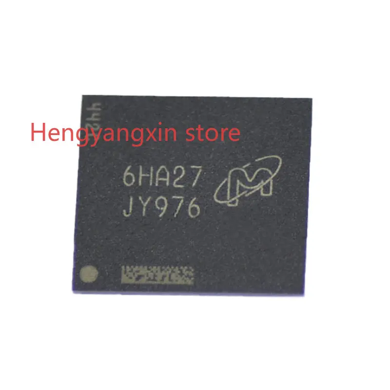 2PCS MTFC4GACAJCN-1M  ,MTFC4GACAJCN-1M WT TR,Device marking:JY976, Memory IC 32Gb (4G x 8) eMMC 153-VFBGA，New Original