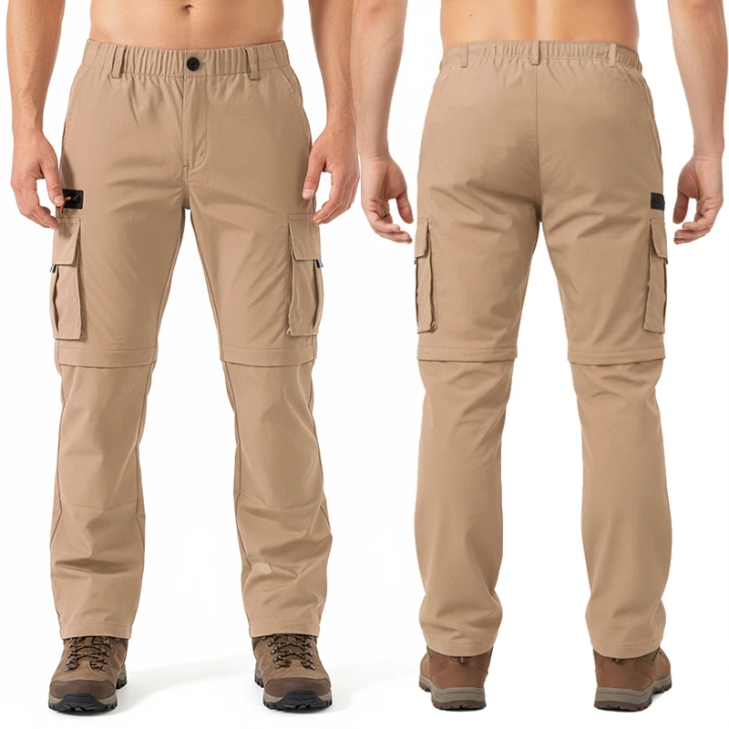 Mens Convertible Zip Off Cargo Pants Outdoor Lightweight Quick Dry Pants Spring… - Image 6