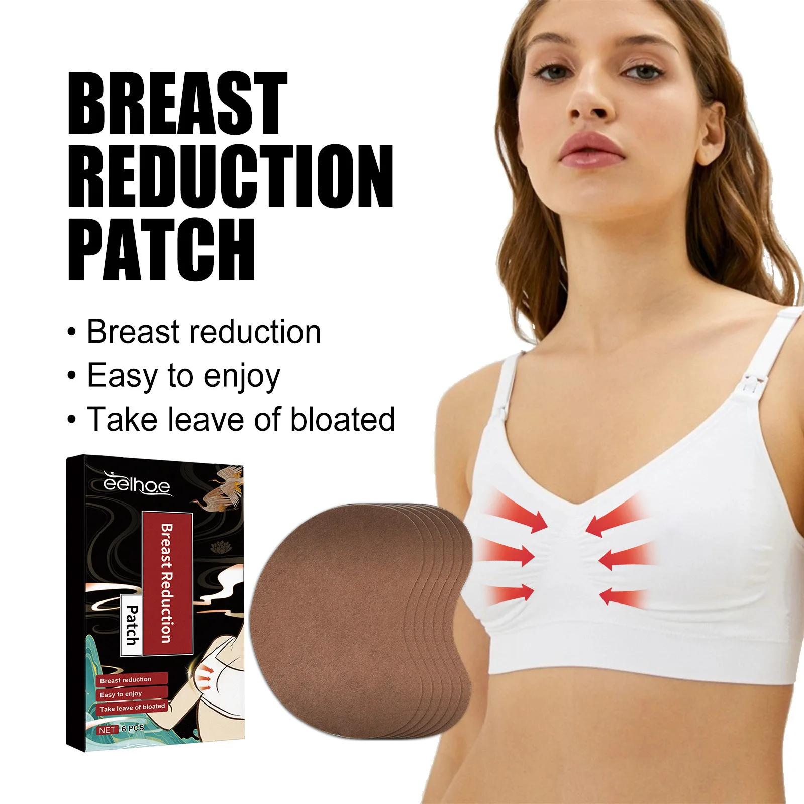 Breast Shrinking Patch Lifting Firming Chest Cellulite Removal Improve Sagging Enhance Boobs Elasticity Bust Reduction Stickers