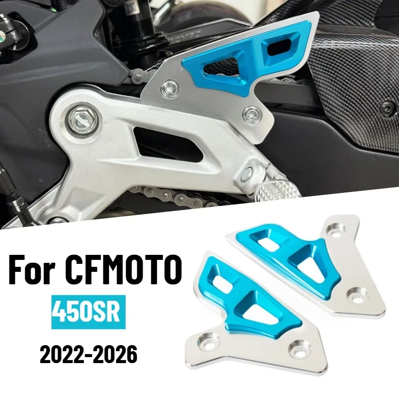 For CFMOTO 450SR-R 450SR 450 SR 2022-2026 Motorcycle Rear Set Heel Plates Guard Protector Foot Rest Foot Pedal Peg Accessories