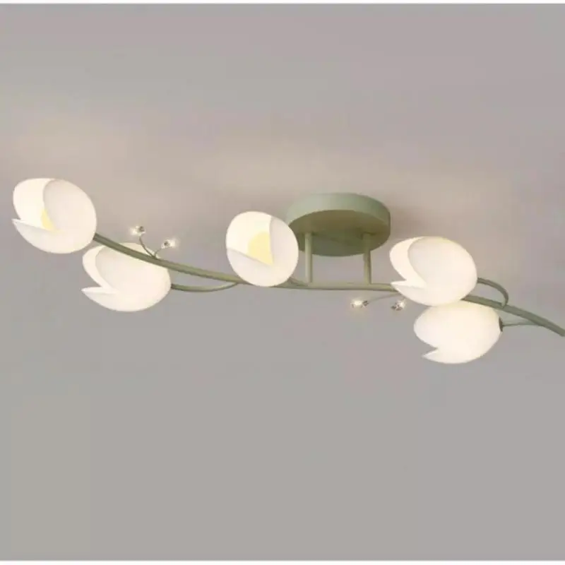 Modern minimalist long strip dining room ceiling light cream crystal ceiling corridor lamp bedroom lighting aisle LED Lamps