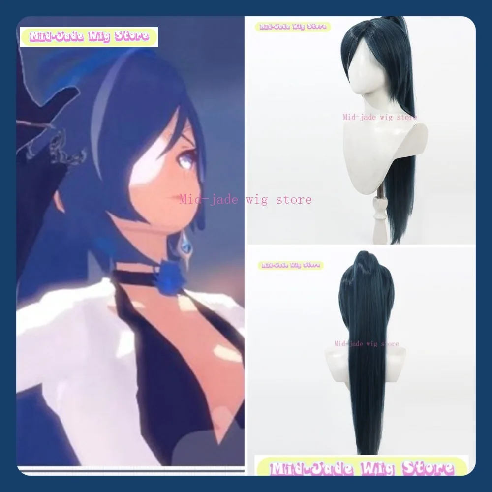 

Mid-jade Wig Store Genshin Impact Genderbend Kaeya Cosplay Wig Anime Game Role Playing Synthetic Hair Halloween Party