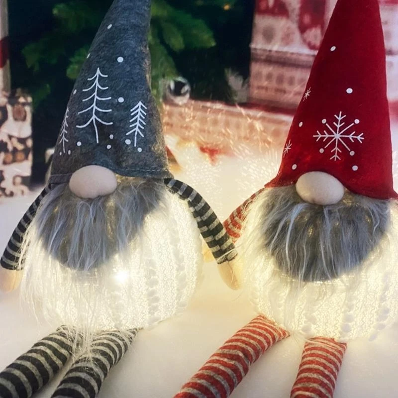 할로윈 그놈 인형용 얼굴 없는 할로윈 그놈 빛나는 할로윈 그놈 플러시 드워프 장식 인형 파 15UB용 얼굴 없는 플러시 인형