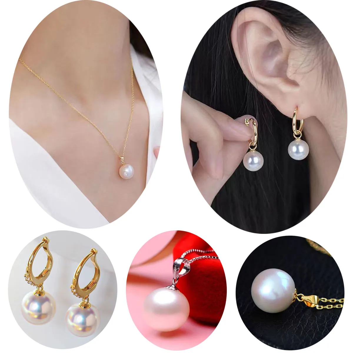 4-16mm 5/10pcs Loose Beads DIY Fashion Jewelry Making Imitation Pearl Necklace Earrings Pearl Accessories White Pearl Materials