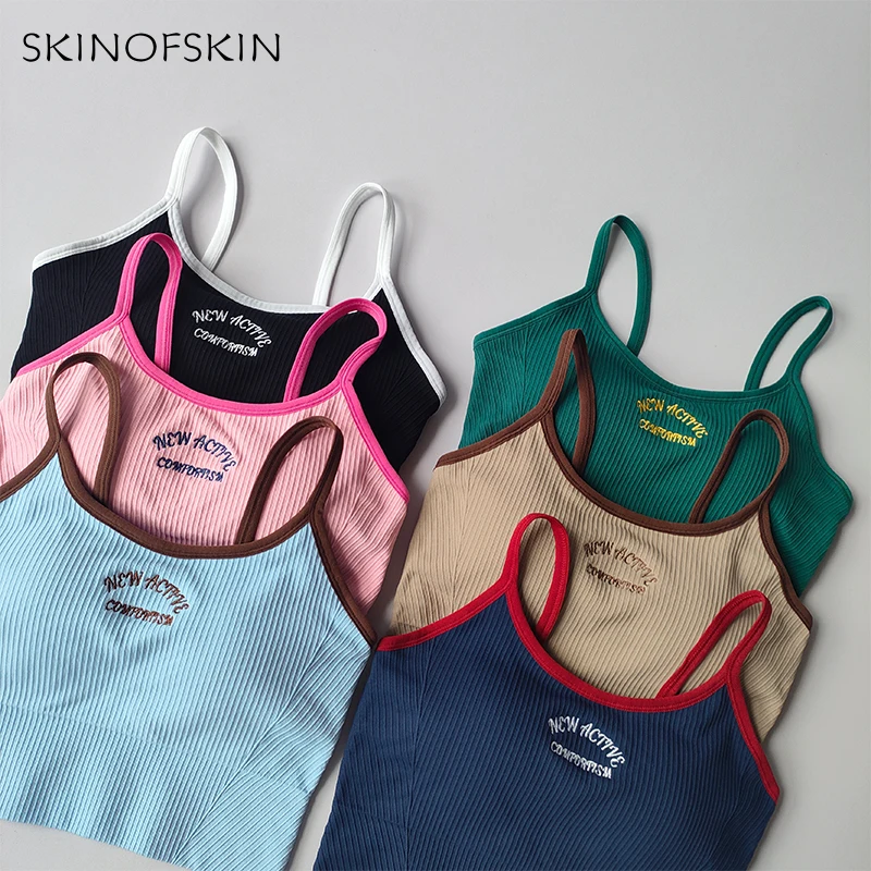 Farbblockierender kleiner Sport-BH mit Trägern für Damen, festem Körbchen, Fitness-BH, Lauf-BH, Beschleunigungs- und Trockentrainings-Yoga-Oberbekleidung – Detail 9