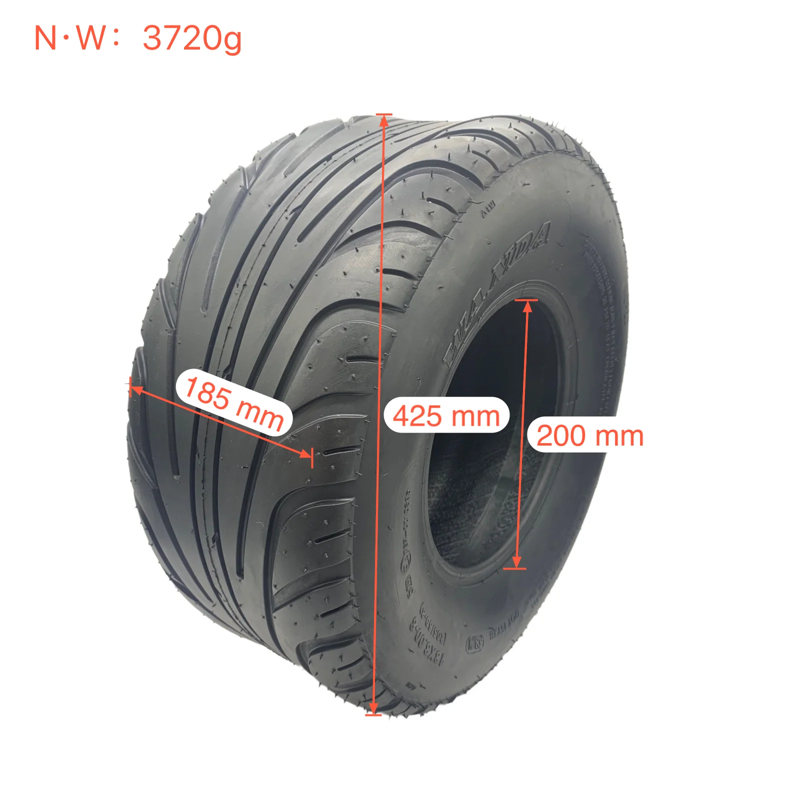 Big Harley electric tires 205/60-8 vacuum tires four wheels 18×8.00-8 ATV golf cart