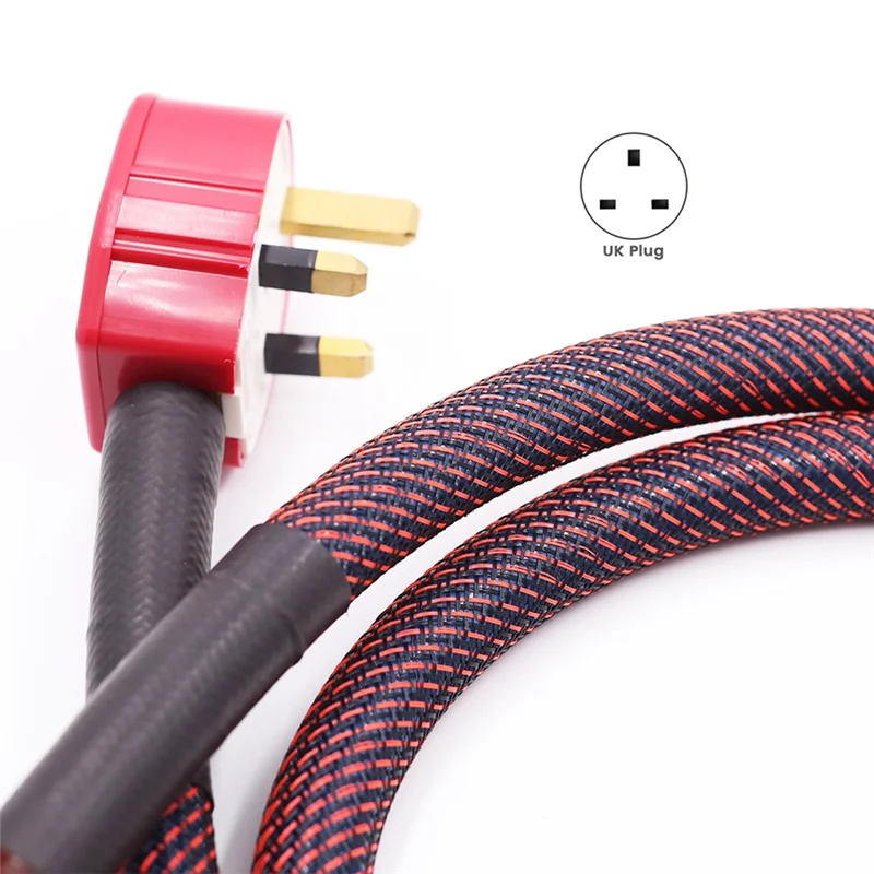 

【Hot-Selling!】Pure Copper Multi Conductor UK Power Cord Cable Audiophile Power Cable UK Mains Lead For UK Plug