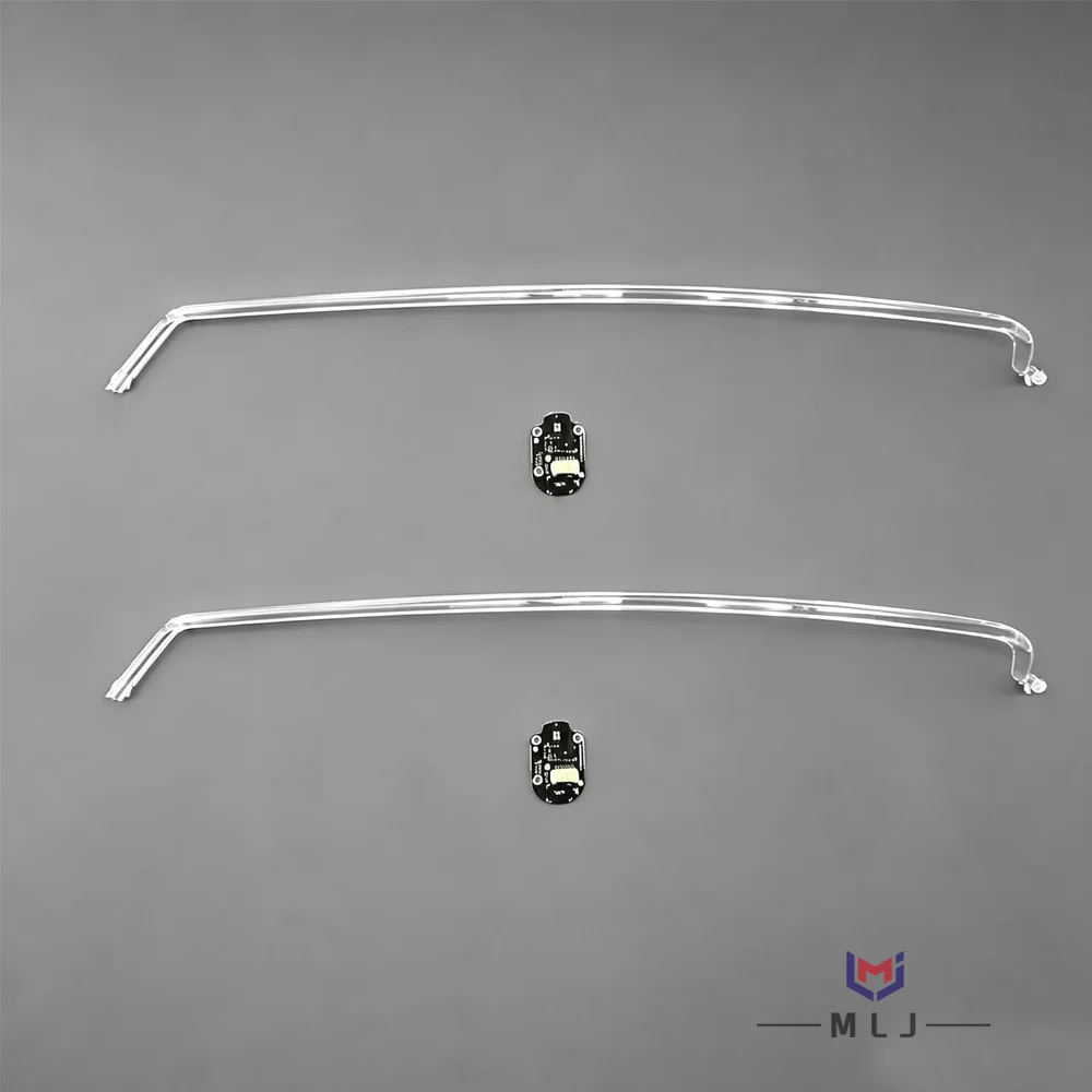 For VW Volkswagen Tiguan L 2017 2018 2019 2020 LED Headlight DRL Daytime Running Light Guide Plate Tube Angel Eye Light Strip