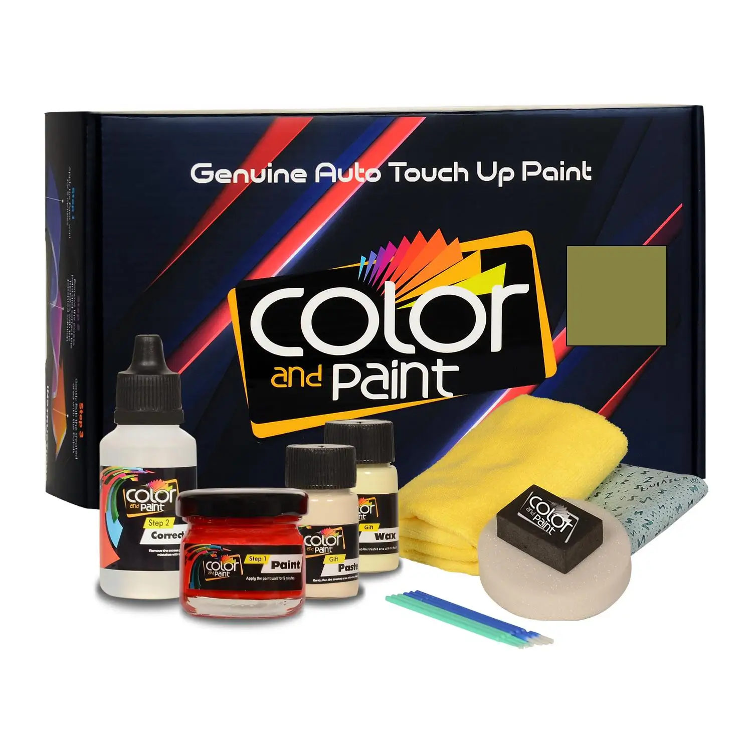 Color and Paint compatible with Volvo Automotive Touch Up Paint - GIANT GREEN - 98551 - Basic Care