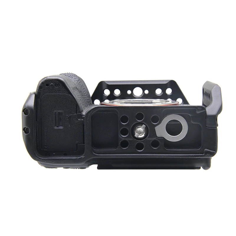 M-REMOTE A74 Aluminum Alloy Camera Cage for cage sony A7R5 A73 w Cold Shoe Mount 1/4&3/8 Inch Screw Holes Full Dslr Cage Rig