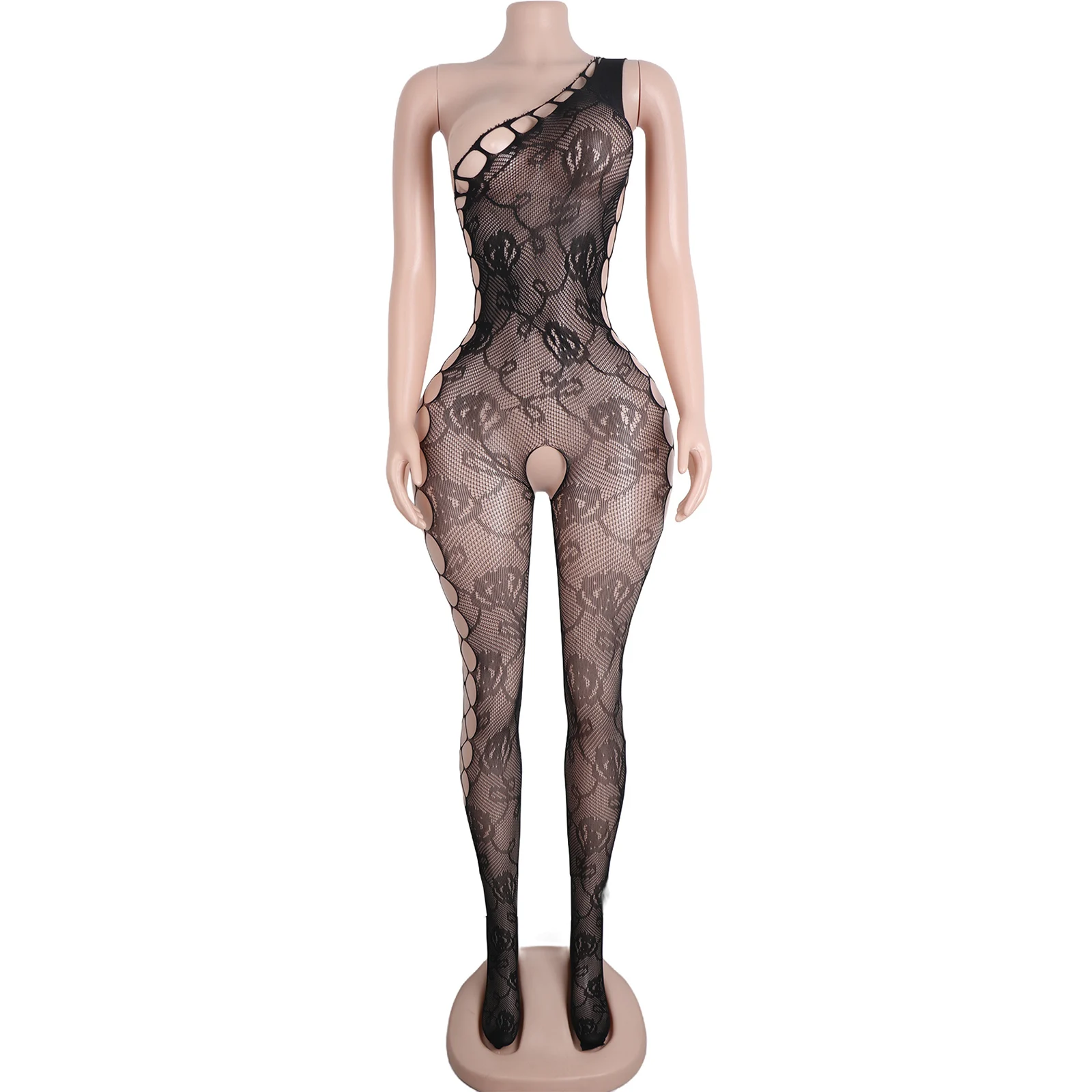 

Women's Sexy Long Jumpsuit Bodysuit Lingerie Set with Stockings And Garter Elegant Comfortable Intimate Underwear for Party Wear