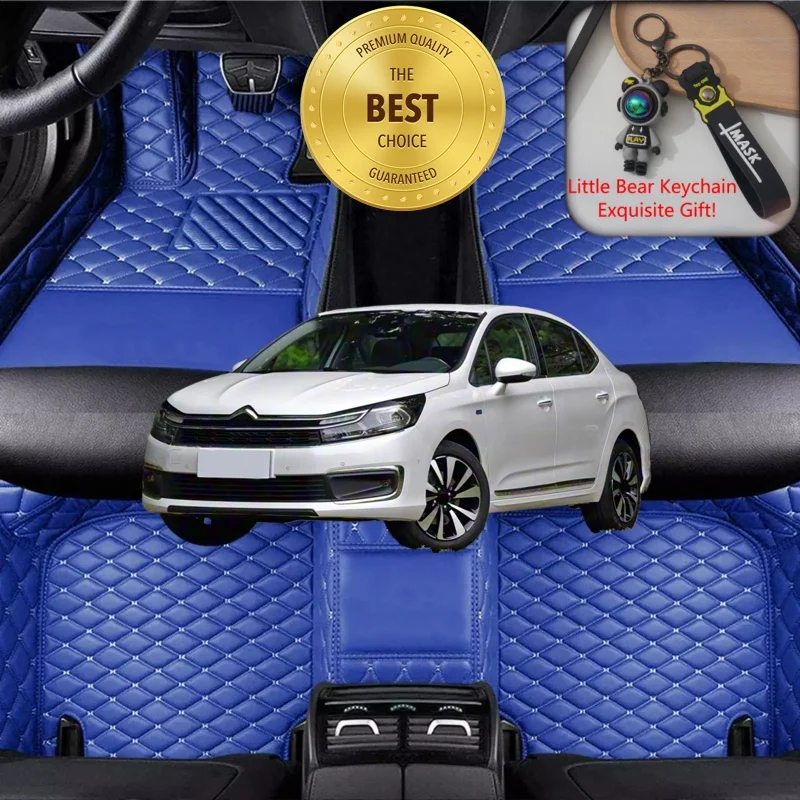 

Индивидуальные автомобильные коврики для Citroen C4L 2012-2020, аксессуары для авто, ковровые вкладыши на заказ, для лево- и праворульных автомобилей