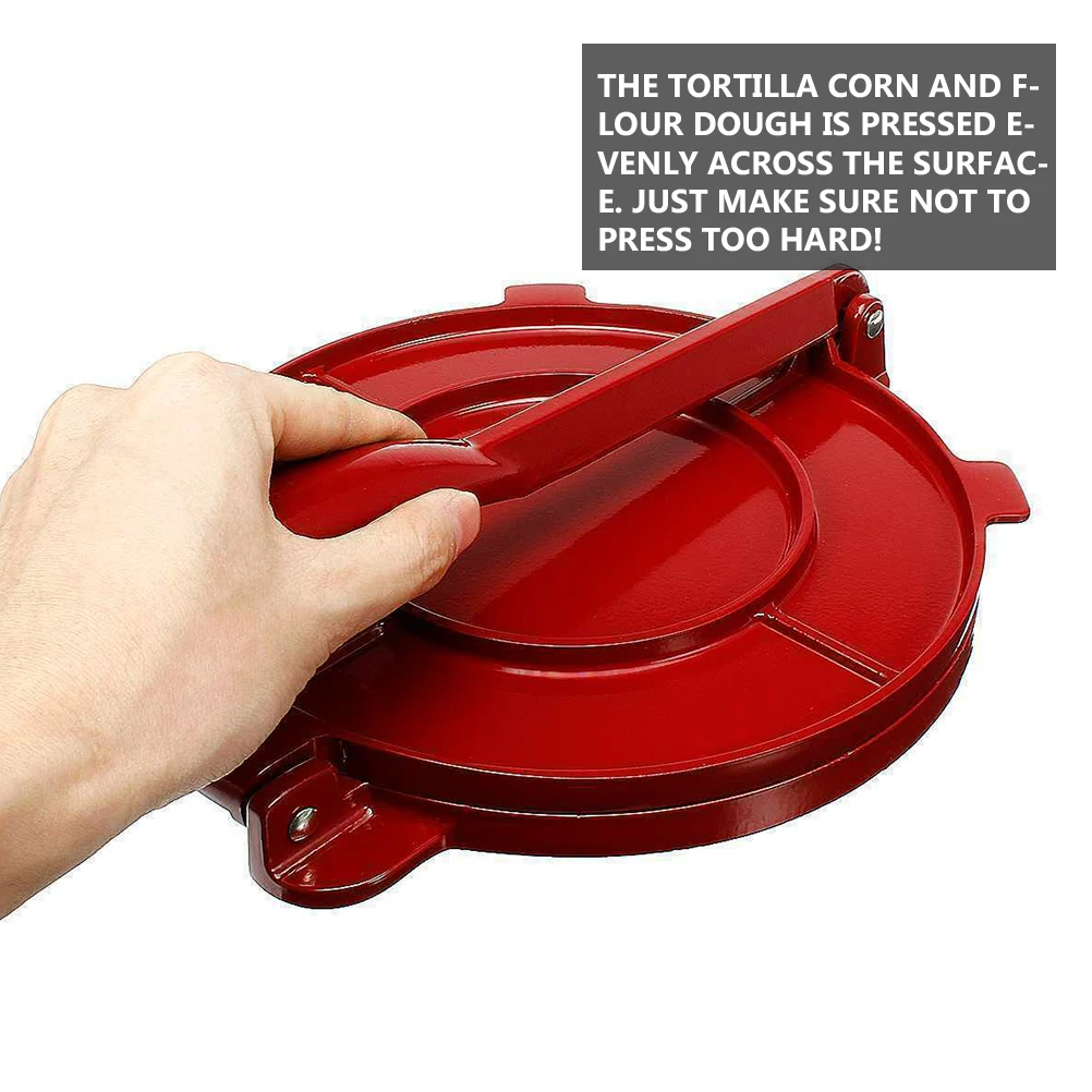 

Tortilla Press Maker Tortillera Rotary Tool Machine Cooker Metal Roller Corn Iron Presser Cast Make