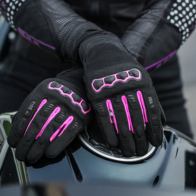 

FEHER Motorcycle Riding Gloves Full-finger Touch Screen Motorcycle Gloves Summer Genuine Shockproof Gloves for Men And Women