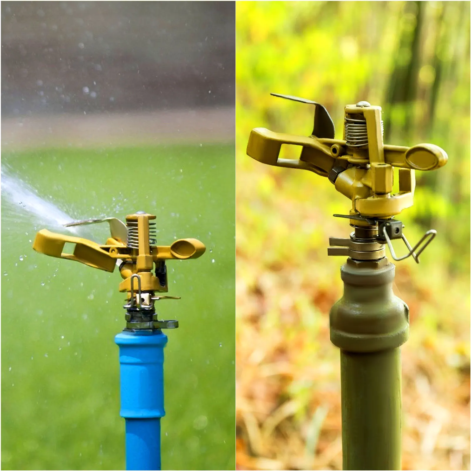 .1Pc Brass Impact Sprinkler, Heavy Duty Sprinkler Head with Nozzles,.