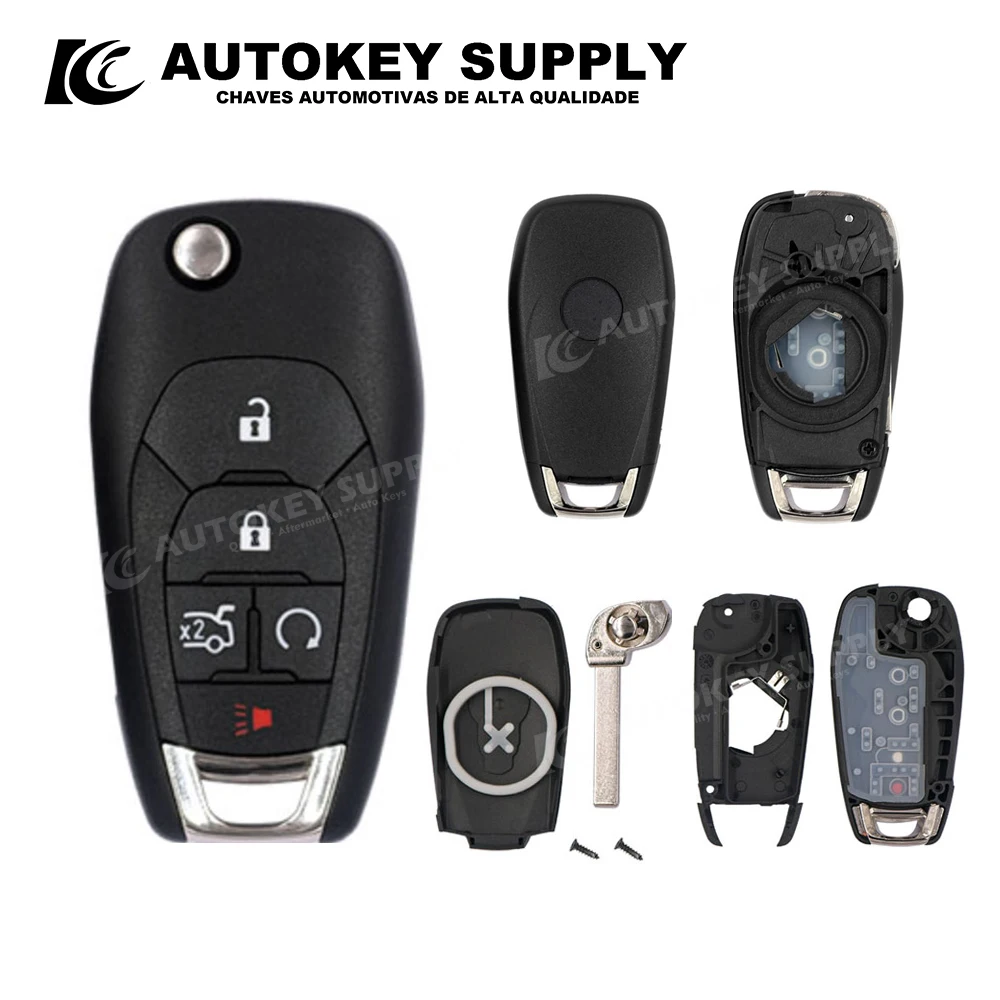 Folding Key Shell 4+1 Buttons  Autokey supply AKBKF130