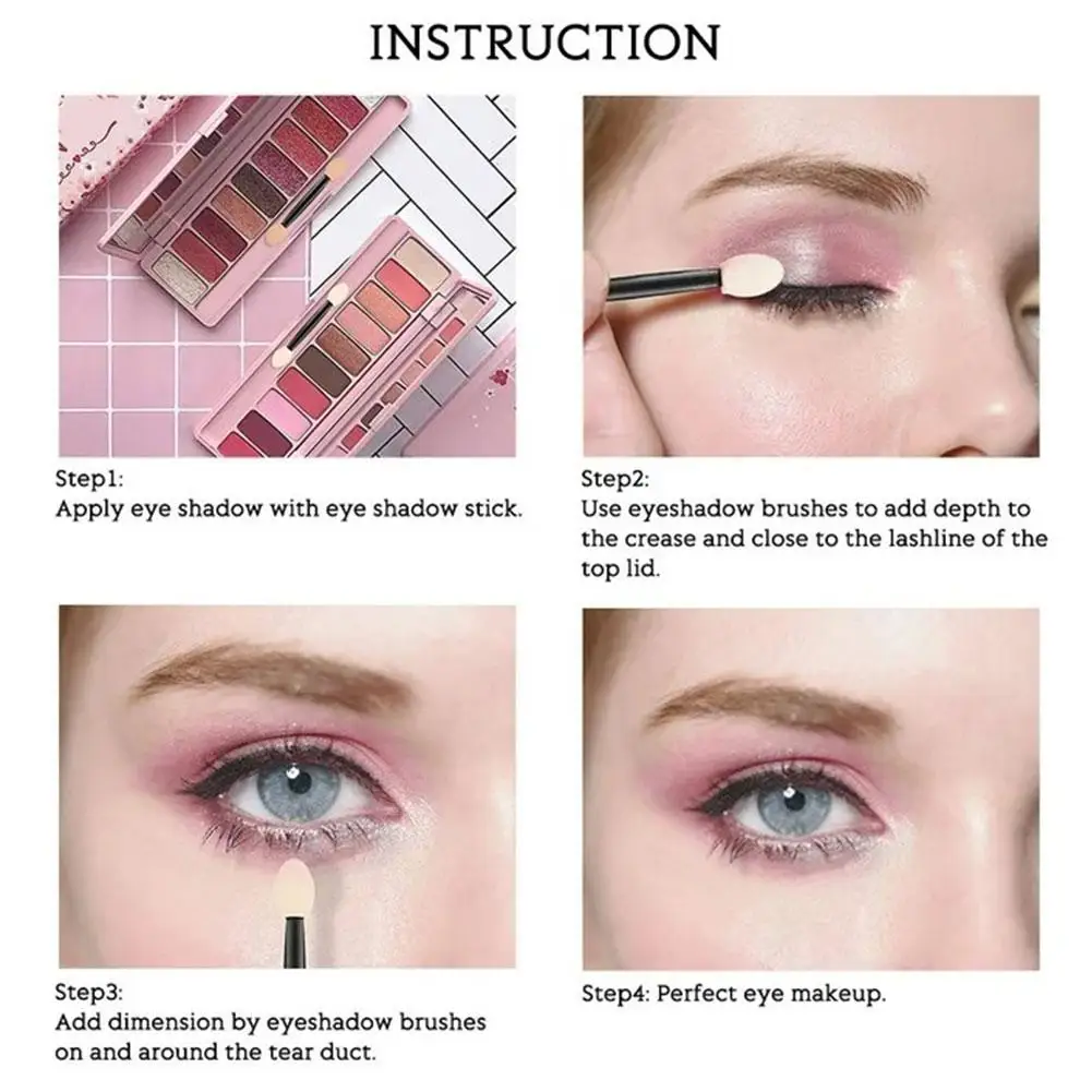 10 stücke Einweg Lidschatten Pinsel Schönheit Make-Up-Tool Wiederverwendbare Dual Seitige Schwamm Stick Tragbare Applikator Zubehör