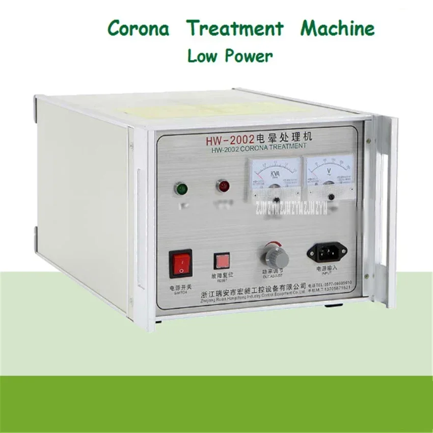 HW-2002 Surface Corona Treatment Machine For PP PE PS Film,8-25 Khz Output frequency is continuous adjustable 30-80m / min speed