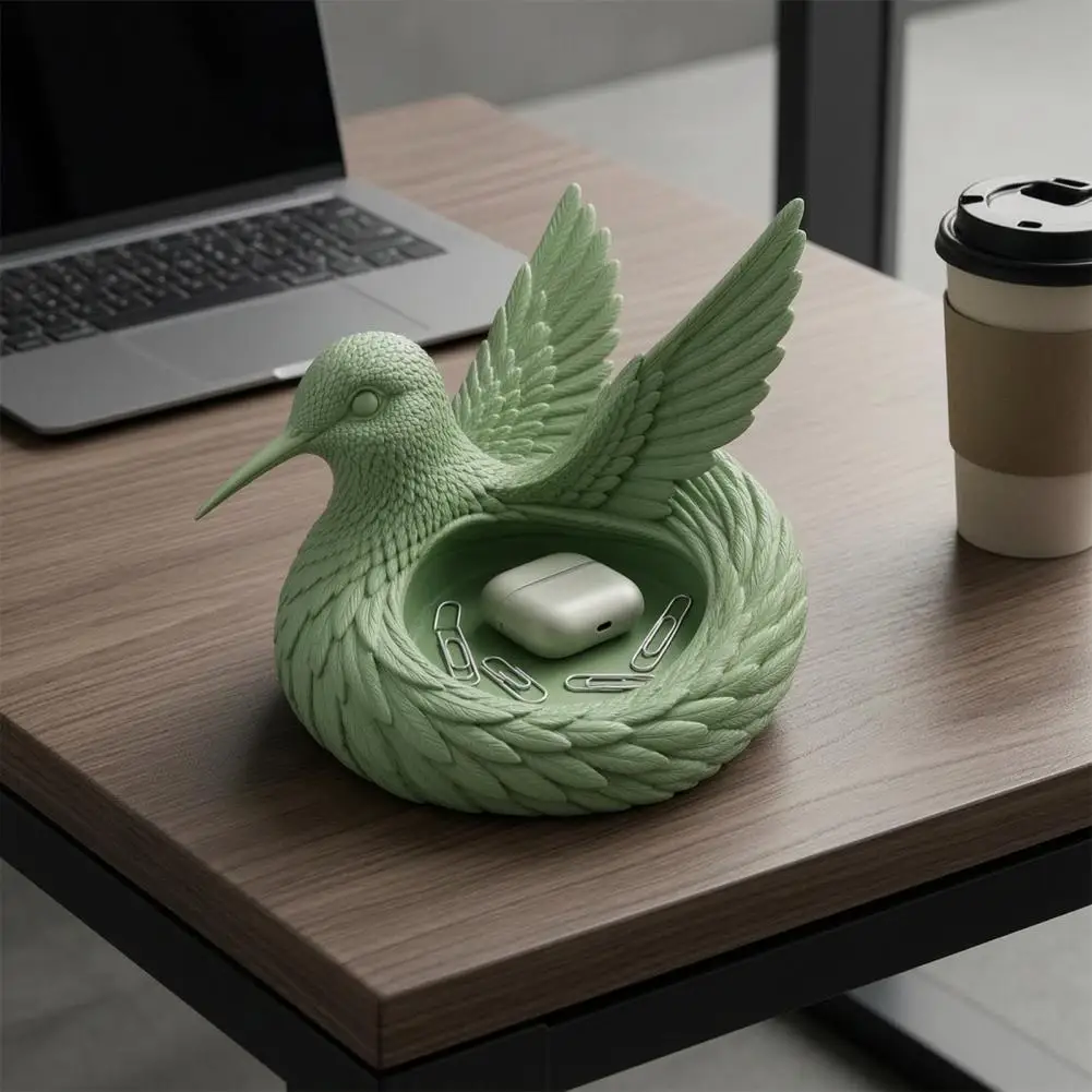 Decorative Jewelry Holder Hummingbird Jewelry Dish 3d Printed Hummingbird Jewelry Tray Decorative Trinket Dish Rings for Dresser