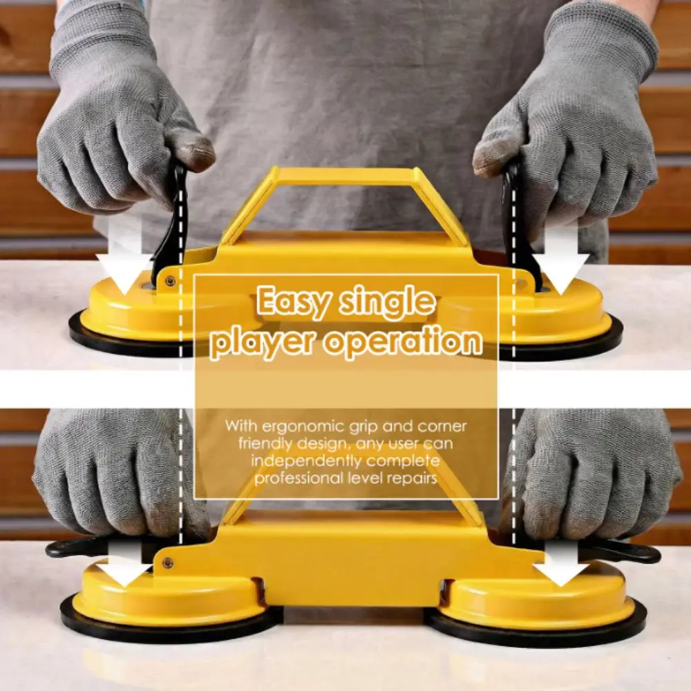 Powerful Heavy Duty Suction Cup Floor Tile Installation Tool Non-Slip Suction Cup Seam Setter Heavy Duty Tile Tool Hand Tools