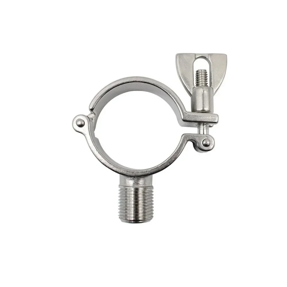 

1/2" BSP Male X Fit 1/2" 3/4" 1" -12" Inch 12.7-305mm Tube OD 304 Stainless Steel Pipe Support Clamp Hanger Bracket Sanitary