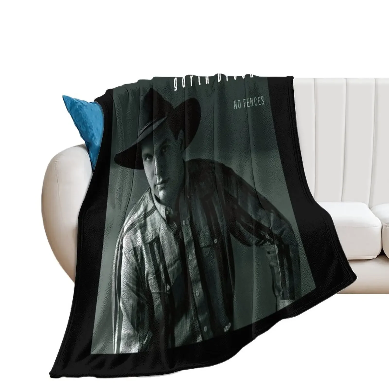 Garth Brooks No fences Throw Blanket anime Fashion Sofas Blankets