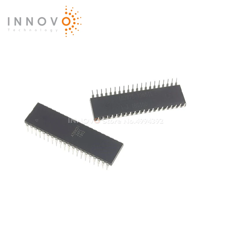 INNOVO 5pcs/lot AT89C51-24PI AT89C51-24 AT89C51 DIP40 Free shipping New original