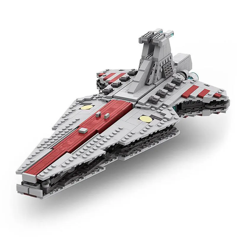 -37121 MOC-141584 Set Republic Ship Attack Cruiser Model Bricks Compatible 8039 Spaceship Building Blocks Toys for Kids 75312