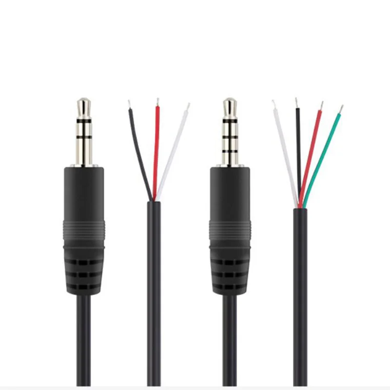 1pcs/5pcs 3 Or 4 Core Audio Output Line 30CM Audio Extension Cable Aux Single Head Line Stereo 3.5mm Male And Female Cable