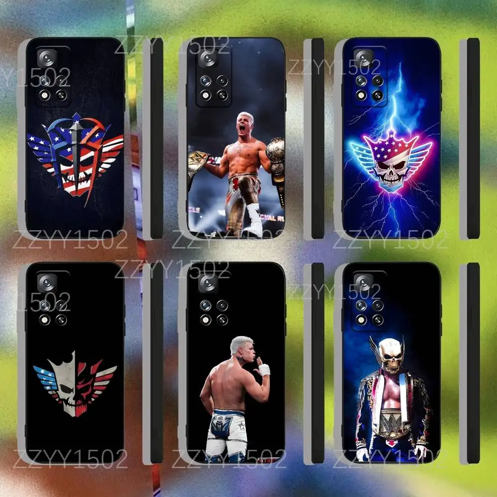 

C-Cody Rhodes AMERICAN Nightmare Phone Case For Samsung S25,S24,Ultra,S20,S30,Plus,S22,S23,Ultra,Plus,5G Black Silicone Soft